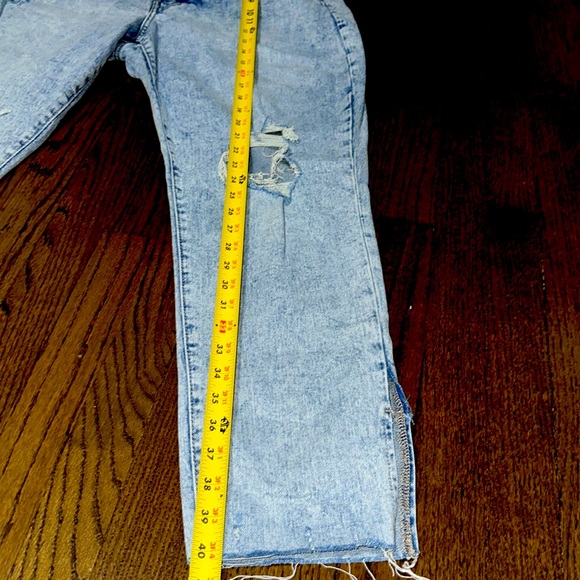 NWOT Old Navy High Rise Curvy OG Straight Secret Smooth Pocket Jeans Split Ankle - Picture 4 of 13